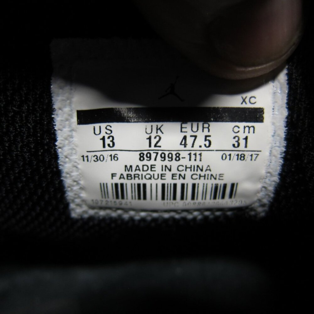 Nike Air Jordan Ultra Fly 2 Men's 13 Black/White Athletic Shoe's 897998-111 - Picture 8 of 9